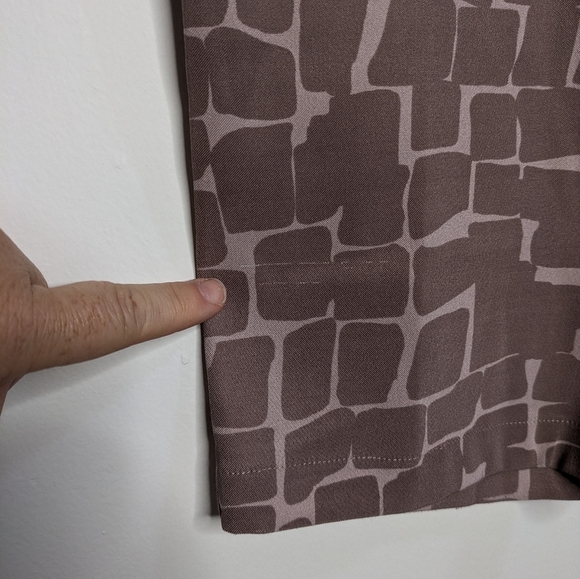 Jamie Sadock Muted Purple Geometric Capri Golf Pant 8 - Picture 4 of 10